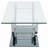 Rectangular U-Shaped Glass Top Coffee Table