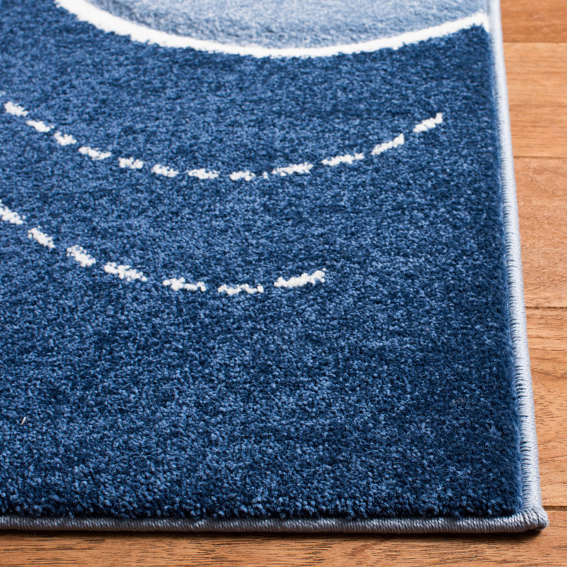 Glantz Animal Print Blue Area Rug, Rectangle 4' x 6'