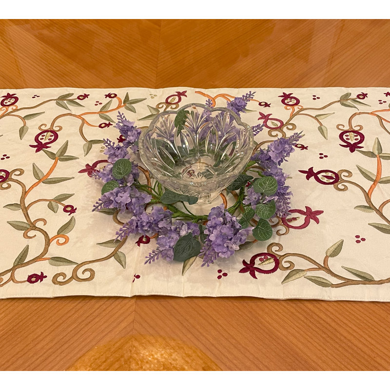 2 Piece Lilac Candle Ring, 7" H x 7" W x 2" D