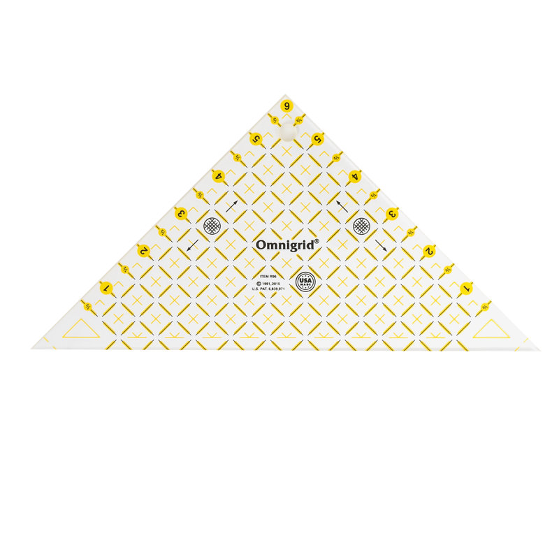 Règle triangulaire droite de 6 po et demi-carré Omnigrid