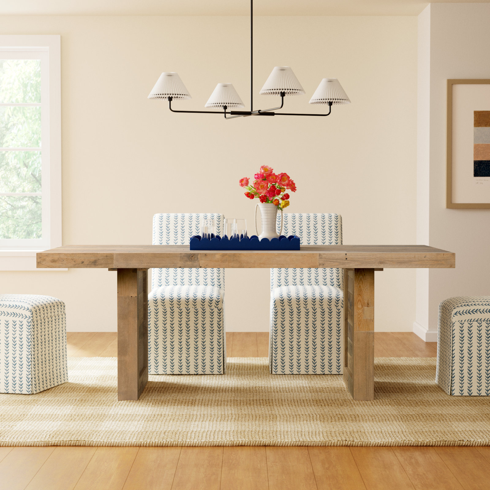 Lafond Solid Wood Dining Table, Natural