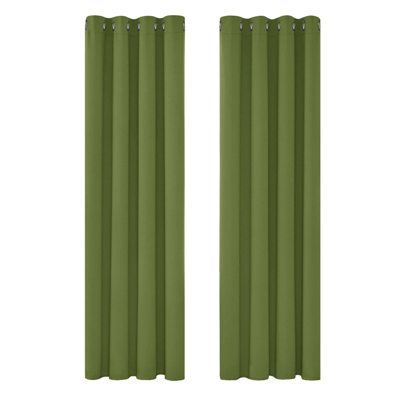 Blackout Curtain Pair, 55cm Width x 200cm Drop