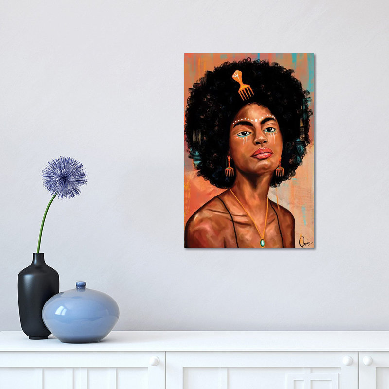 Afro Candy by Crixtover Edwin - Print on Canvas, Wrapped Canvas, 66.04 cm H x 45.72 cm W x 3.175 cm D