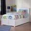 Lit plateforme en bois massif avec pied de lit et tiroirs de rangement Kindig-23568918-23568920