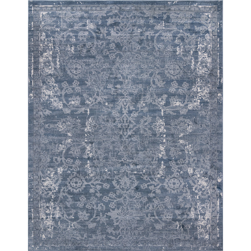 Charters Towers Oriental Blue Area Rug, Rectangle 10' x 13'1"