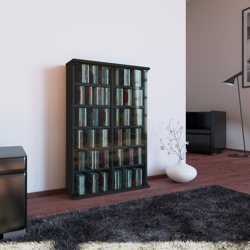 91.5cm H Media Cabinet, Black