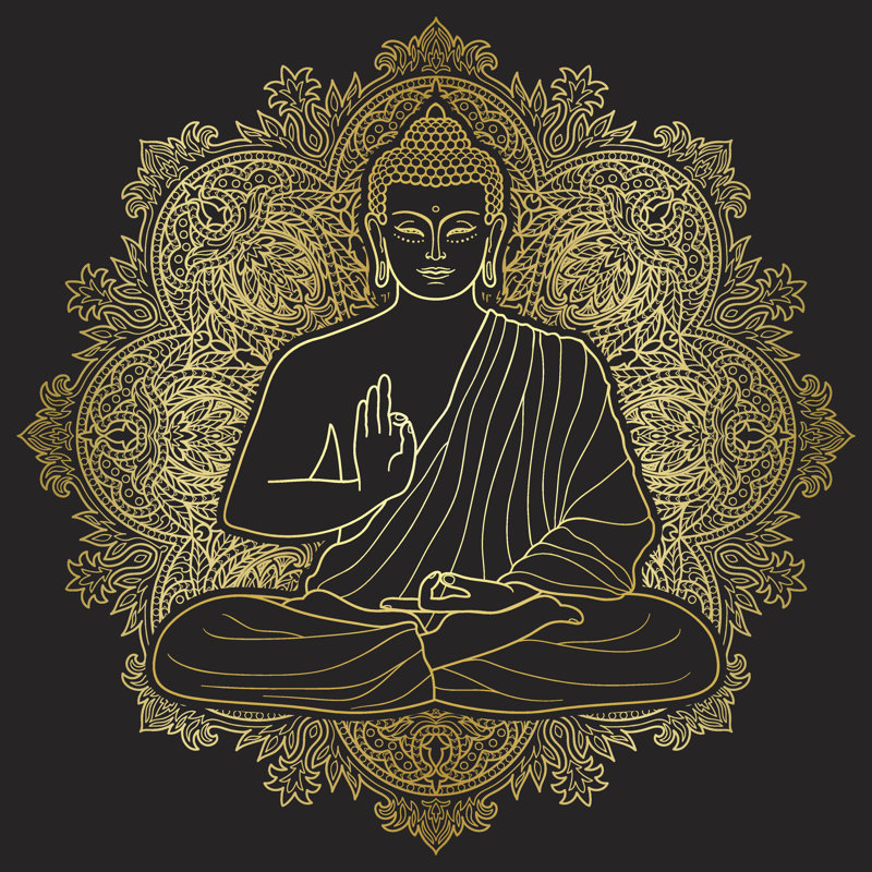 Bubbha Sitting - Wrapped Canvas Print, 51cm H x 51cm W x 3.8cm D
