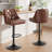 360-Degree Rotatable Faux Leather Bar Stool With Button Stitching-116087021