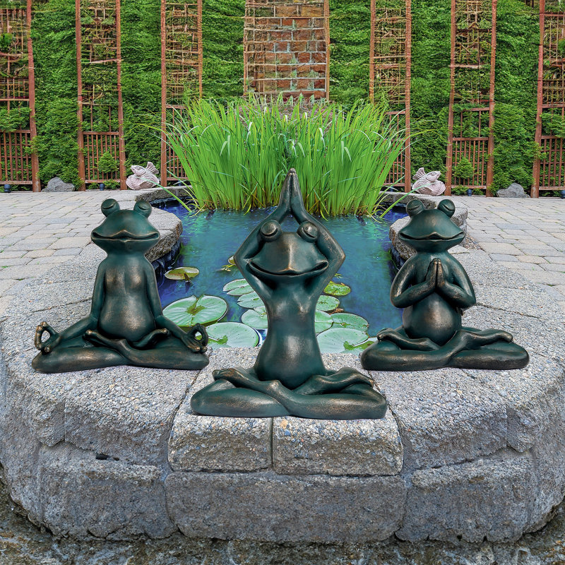 Design Toscano Zen Yoga Frog Garden Statue