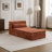 Compression Mahjong Sofa,Convertible Floor Sofa Bed,DIY Boneless Modular Sectional Sofa,No Assembly Required,Circle Fleece Fabric,Oversized Single Seater With 1 Pillow And 1 Ottoman,White-2067408420