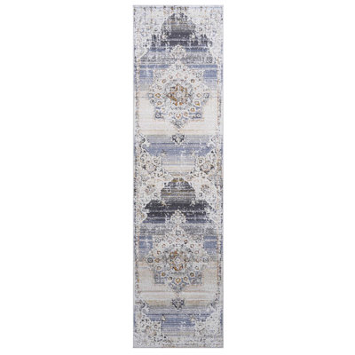 Cream Medallion Elegant Area Rug - Non-shedding & Stain , Fits Living Room, Bedroom, Dining, Office Comfortable Dining Non-shedding, And Stylish