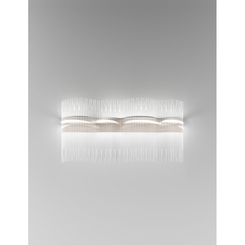 Diadema Wall Lamp K3 Crystal Glossy Chrome G9 Ul, Matte Bronze, 19" H x 12" W x 12" D