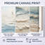 Peinture de plage côtière beige et bleue - Reproductions encadrées de plage côtière-228221848-228221830-252681922