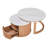 Round Nesting Coffee Table With Drawer