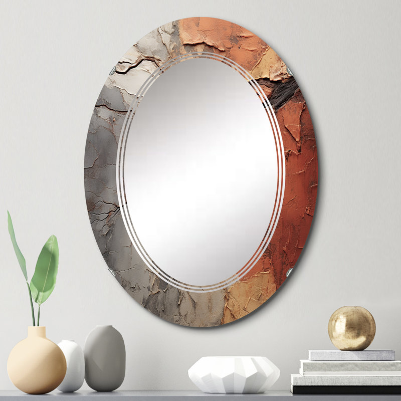 Biala - Miroir mural moderne ovale, 30 po x 20 po