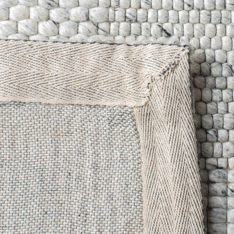 Marbella Flat Weave Wool And Cotton With Latex Geometric Rug, Square 6'