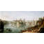 The Tiber In Rome by Gaspar Van Wittel - No Frame Print on Canvas-841605500