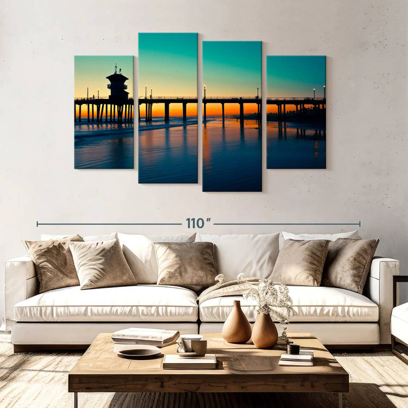 Aletra Huntington Dock Nightfall, H 54 po x l 84 po