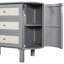 Lit double moderne gris avec rangement caché. Option de matelas pliable dans l'espace. Accent élégant. Compartiments latéraux intégrés. And Scratch- Build. Blanc ou au choix. L 76,4 po x l 108,3 po x H 42 po. Non