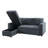 Gadalia L-Shaped Velvet Sleeper Sofa Reversible couch Pull Out Couch with storage chaise-20531766