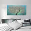 Fleur dorée, peinture à l'huile sur toile, arbre de vie, peinture à l'huile à la main-572827356