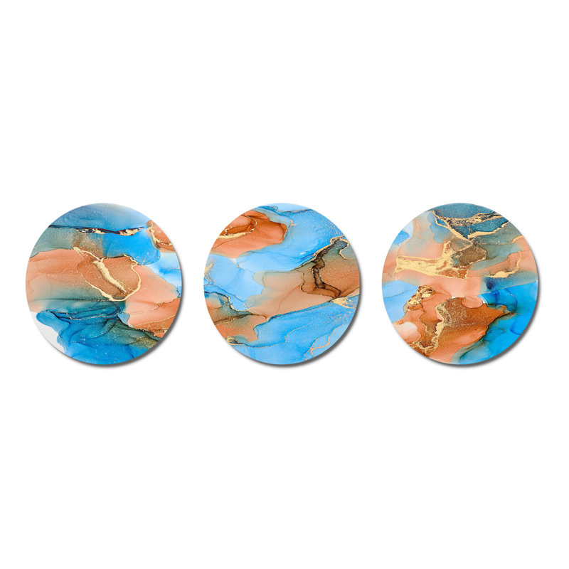 Modern Abstract Wall Decor on Metal
