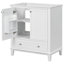 Ensemble de meuble-lavabo simple 29,5 po avec plateau en bois massif Rashiem-838033986