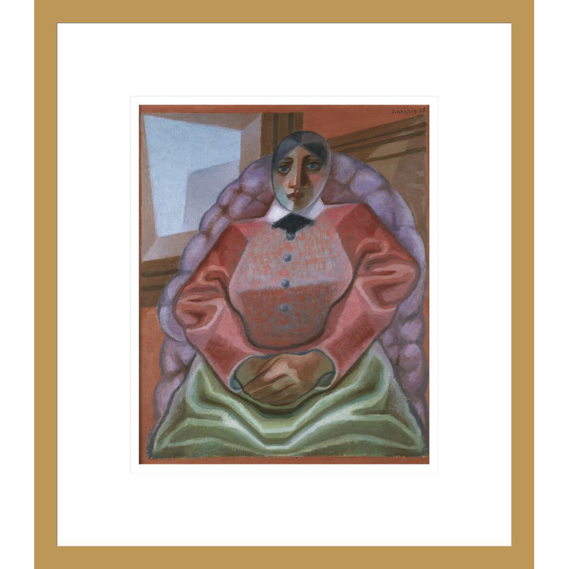 «Femme dans un fauteuil» par Juan Gris - impression numérique sur toile, H 15,66 po x l 13,75 po
