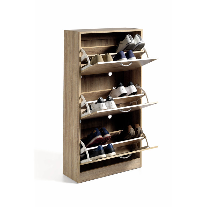 18 Pair Flip Down Shoe Storage