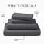 Ensemble de draps en bambou ultra doux - ensemble de 4 pièces - infroissable - feuilles de refroidissement avec poches profondes-612286708-612286714