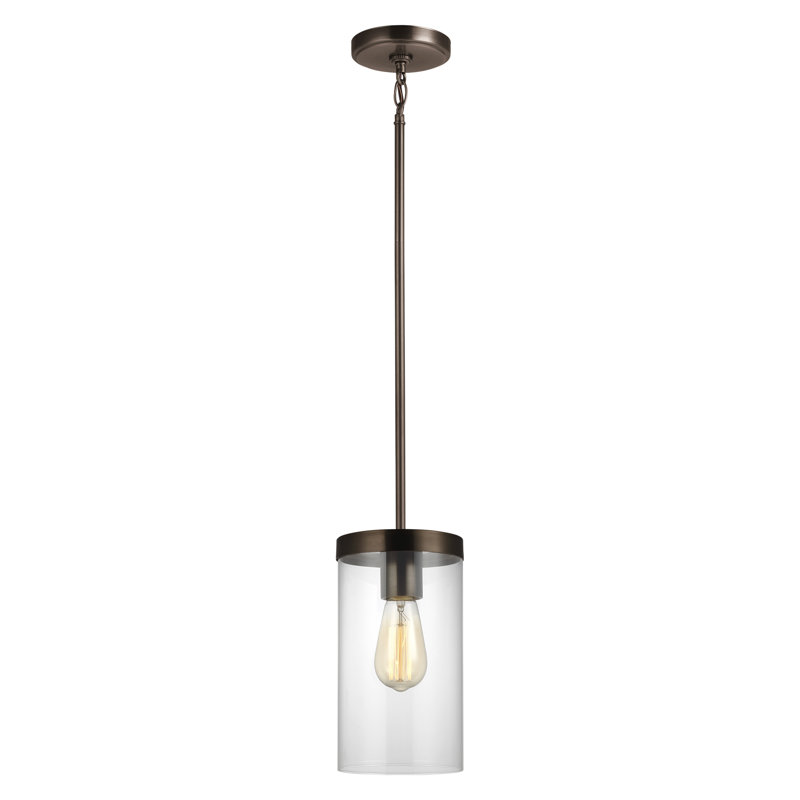 Luminaire suspendu à une lumière Linley, Bronze huilé et brossé