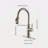 Single Handle High Arc Pull Out Kitchen Faucet,Single Level Stainless Steel Kitchen Sink Faucets With Pull Down Sprayer