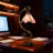 Tiffany-Style Pink Floral Table Lamp ,Staind Glass Desk Lamp