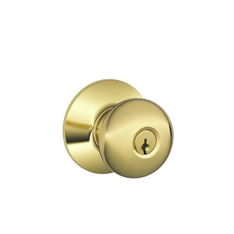 Schlage Plymouth Keyed (Entry) Round Knob  Reviews Wayfair