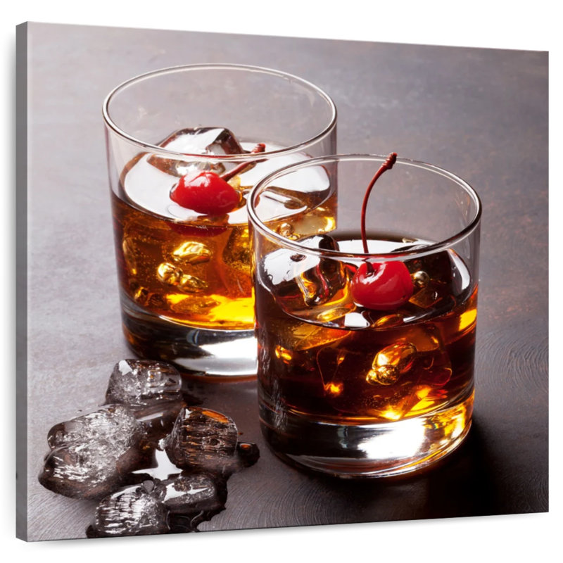 Yarlin Manhattan Whiskey Glasses, 36" H x 36" W