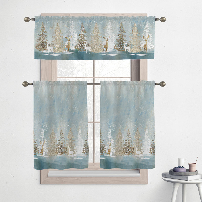 Winter Wonderland Tailored Kitchen Curtain