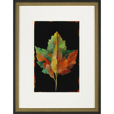 «Colors of Autumn III» - Peinture sur verre encadrée
