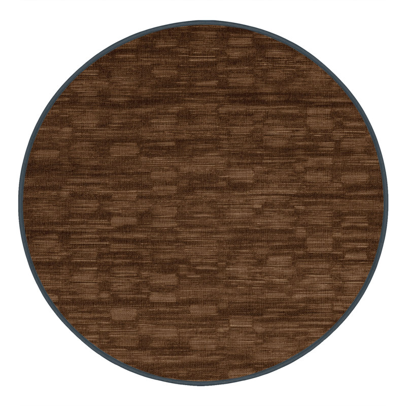 Machine Washable Solid Brown Area Rug