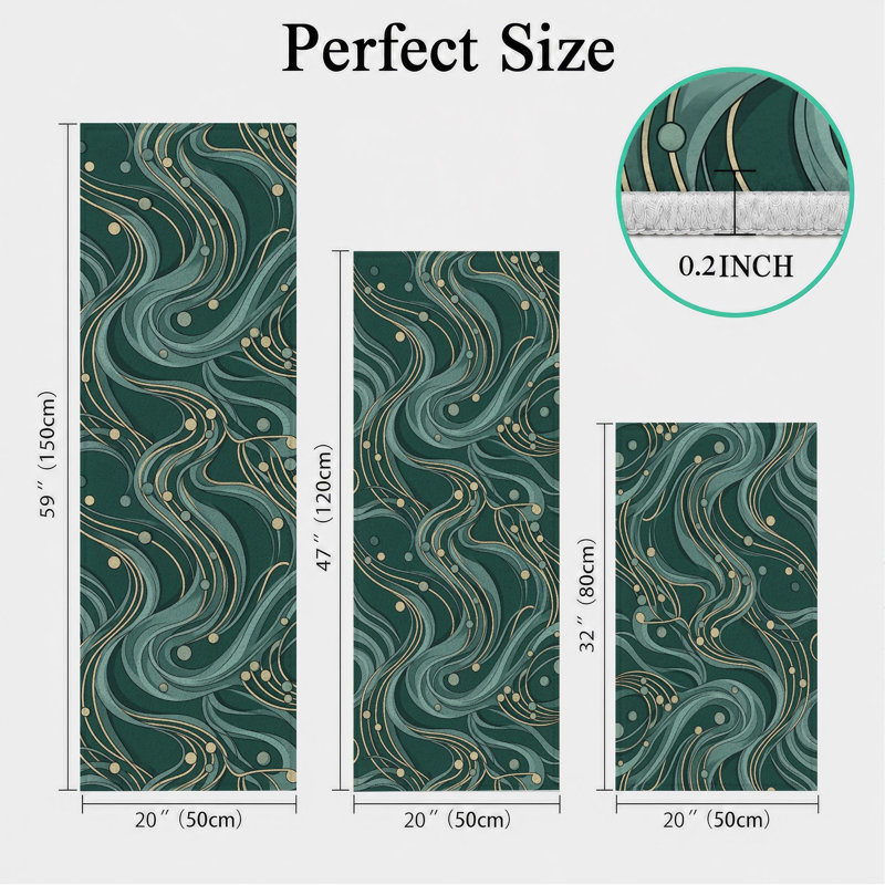 Tapis de cuisine Swirling Waves