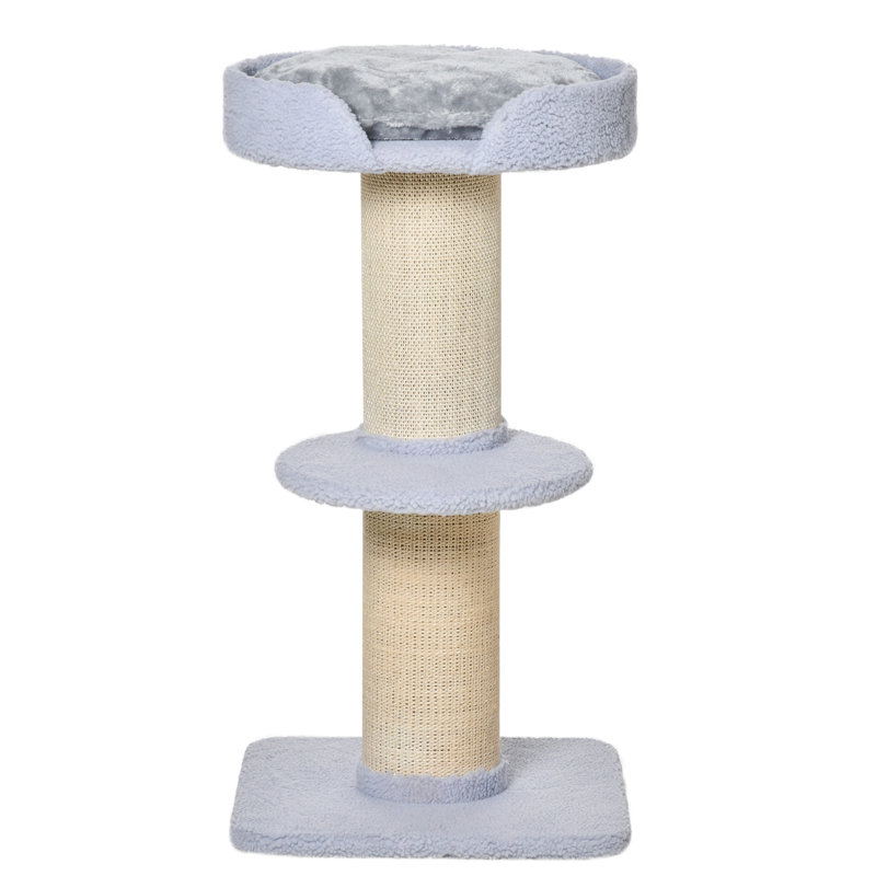 Arbre à chat avec coussin de lit à griffer en sisal