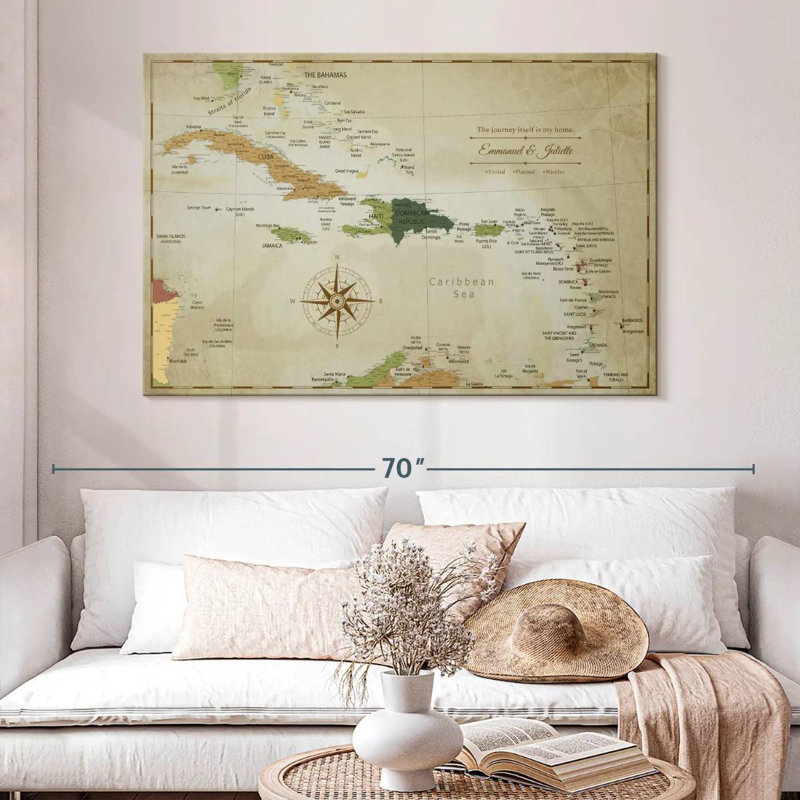 Pin's personnalisable Home II Caraïbes Amandalyn, H 32 po x l 48 po, Oui