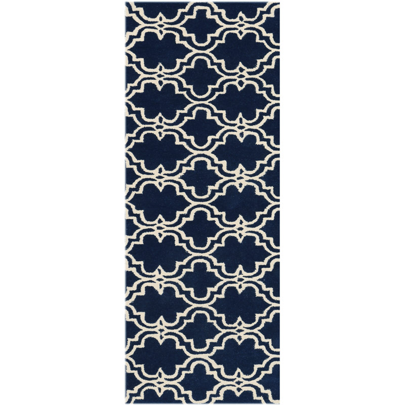 Ladd Wool Geometric Indoor Rug, Runner 2'3" x 8'