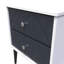 Carnlea 2 Drawer Bedside Cabinet (Ready Assembled)-131738689