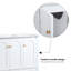 Base de meuble-lavabo 48 po, armoire de rangement - 4 portes à fermeture douce et 2 tiroirs-116323384