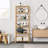 Bamboo Shelf, 6 Tier Bookcase Storage Shelves, Tall Book Rack Shelving Unit, Multipurpose Storage Display Shelf Adjustable Storage Rack