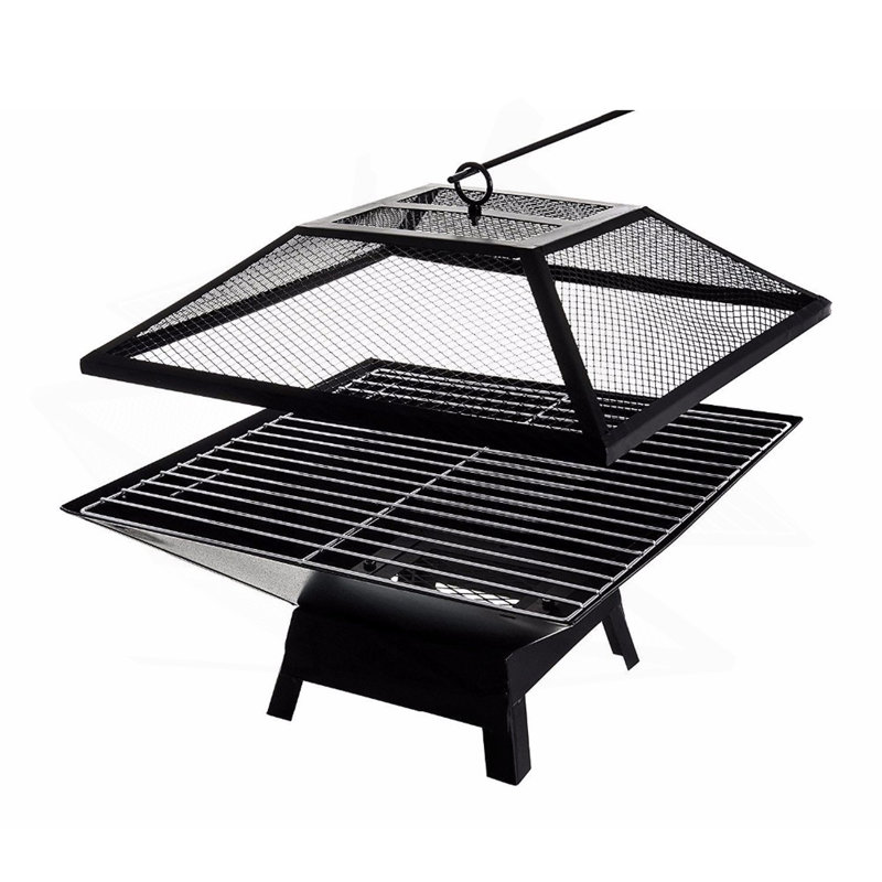 Petit foyer carré portable BBQ Party
