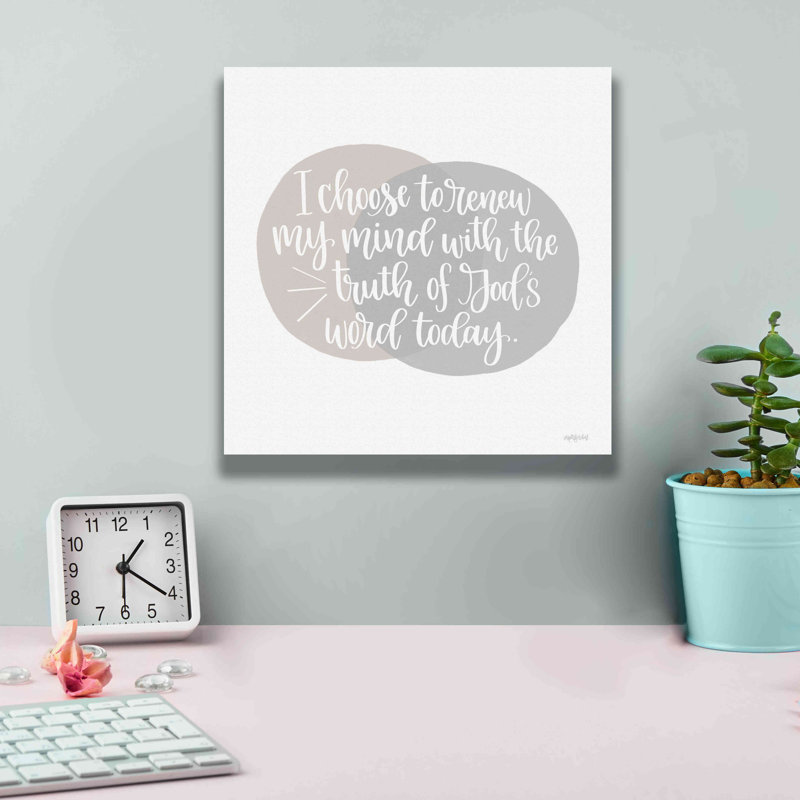 'Renew My Mind' by Imperfect Dust, Giclee Canvas Wall Art, 12" H x 12" W x 0.75" D