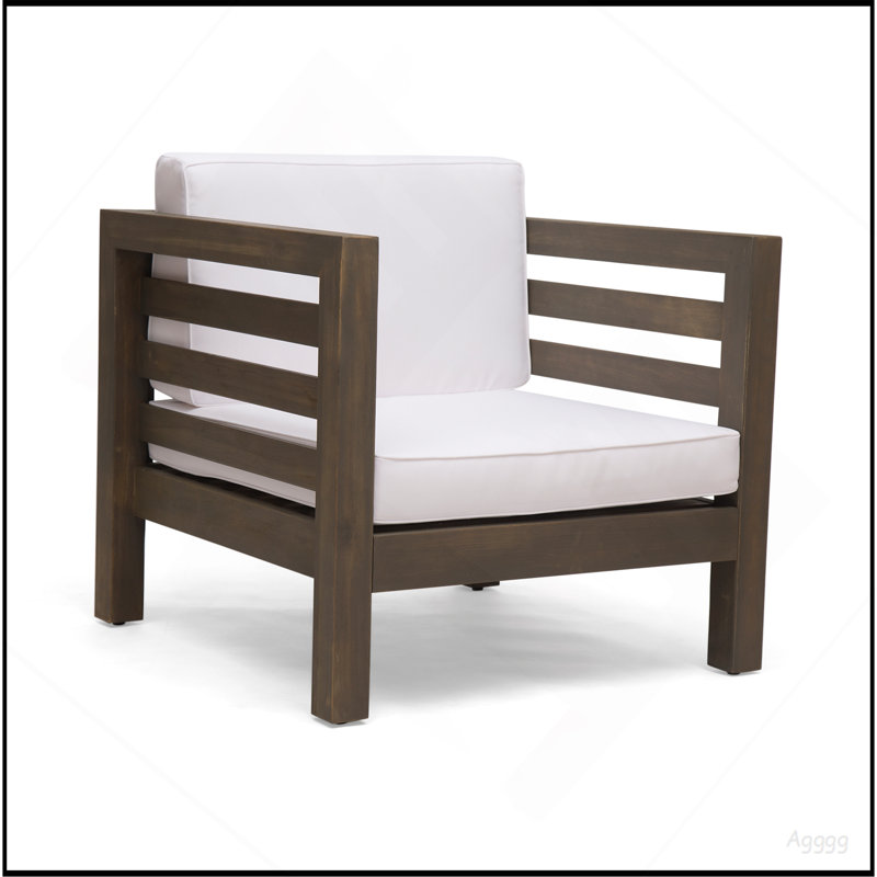 Chaise club Oana, Blanc, Gris + blanc