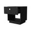 1 table de chevet noire avec rangement pour la chambre à coucher 1 tiroir-1014991821