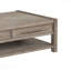 Table basse 50 po sans assemblage, finition chêne blanc